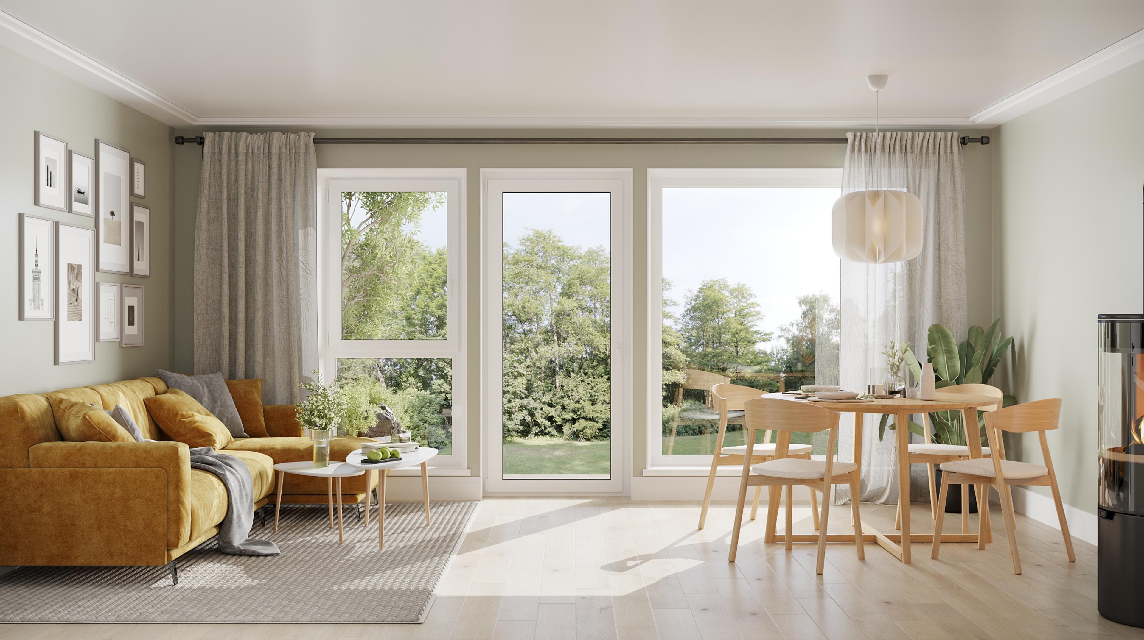 Interiør stue (illustrasjon)