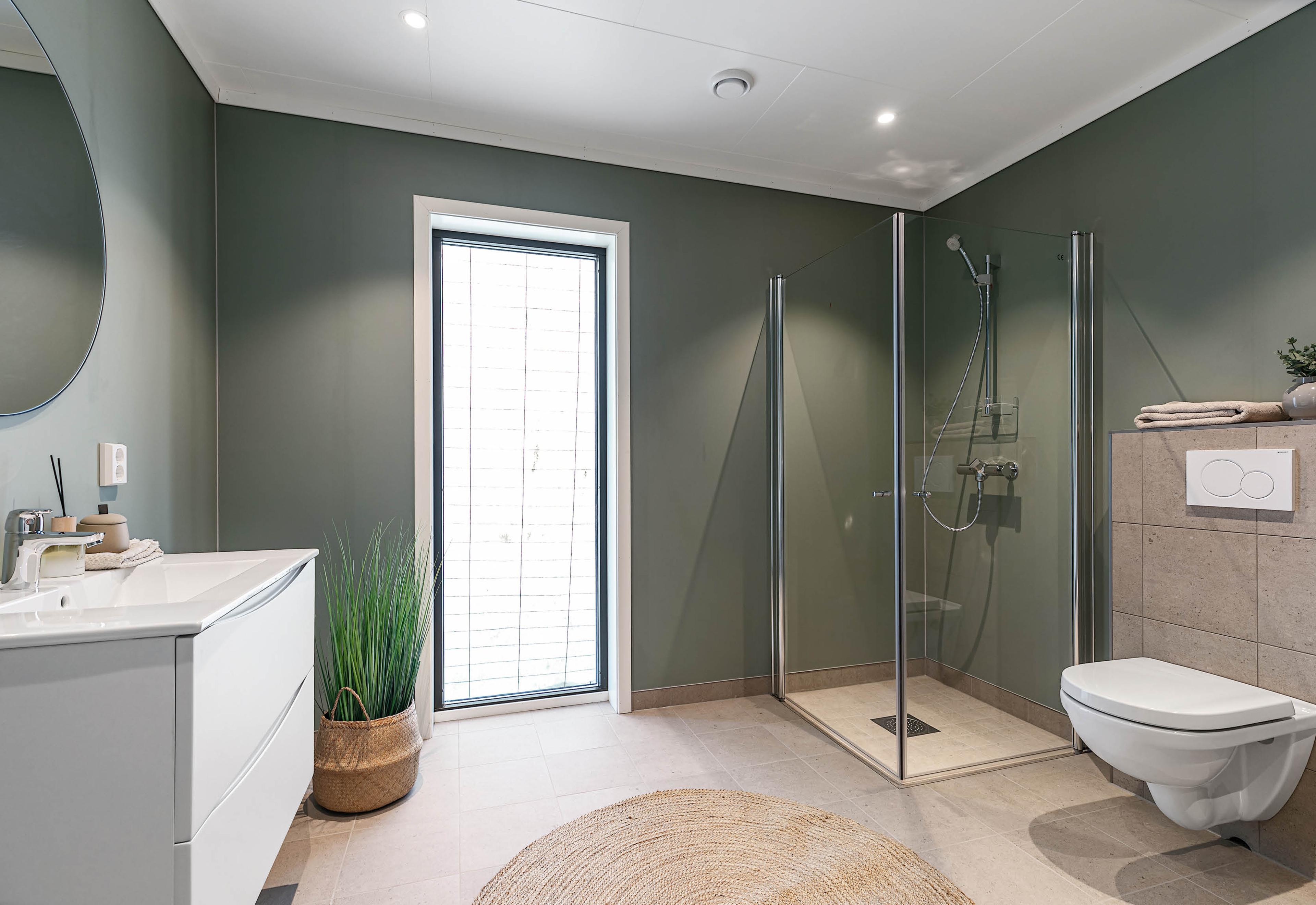 Bad/vaskerom i eneboligen