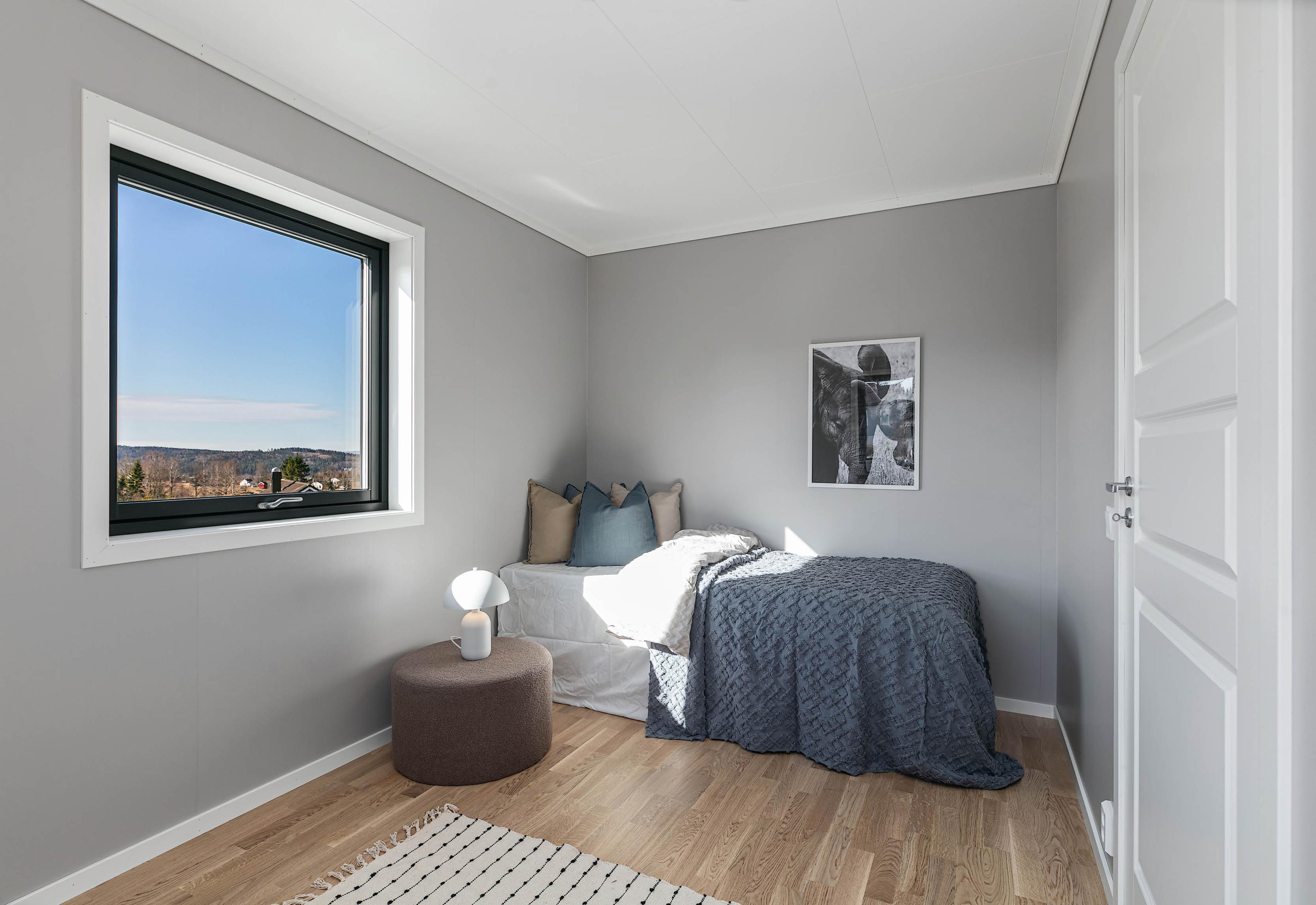 Soverom i eneboligen