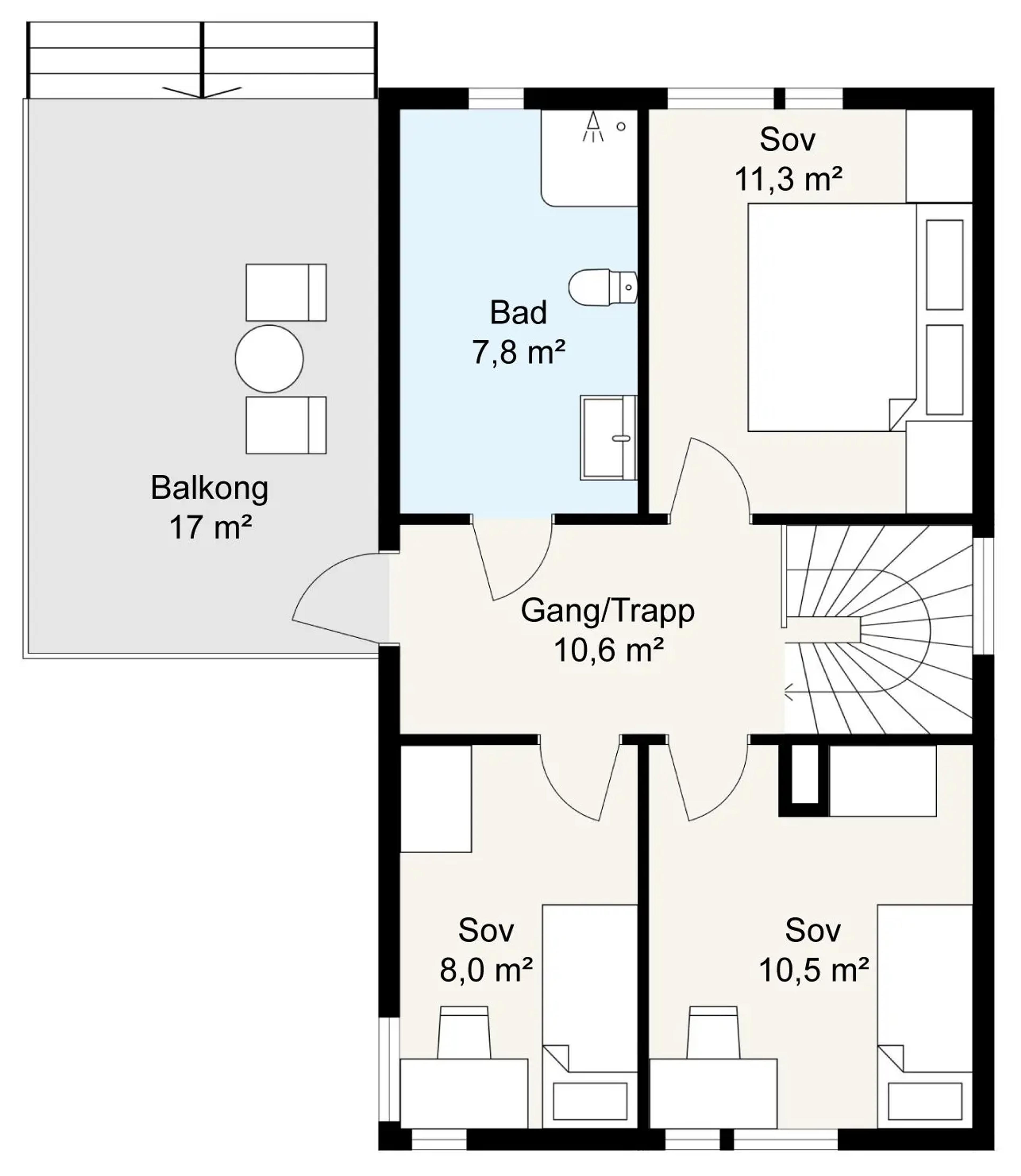 Systemhus Malvik plantegning