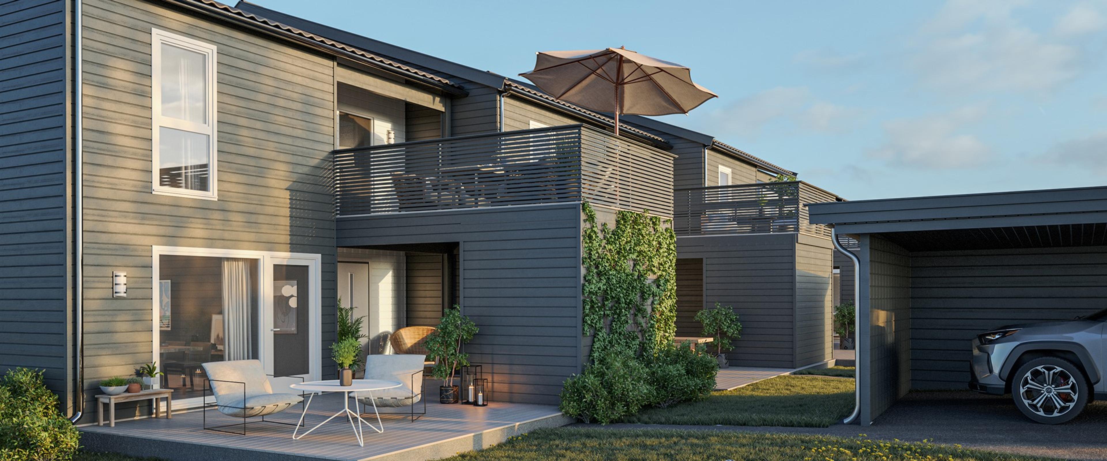 Hovinåsen - Nye rekkehus i Fetsund | Systemhus