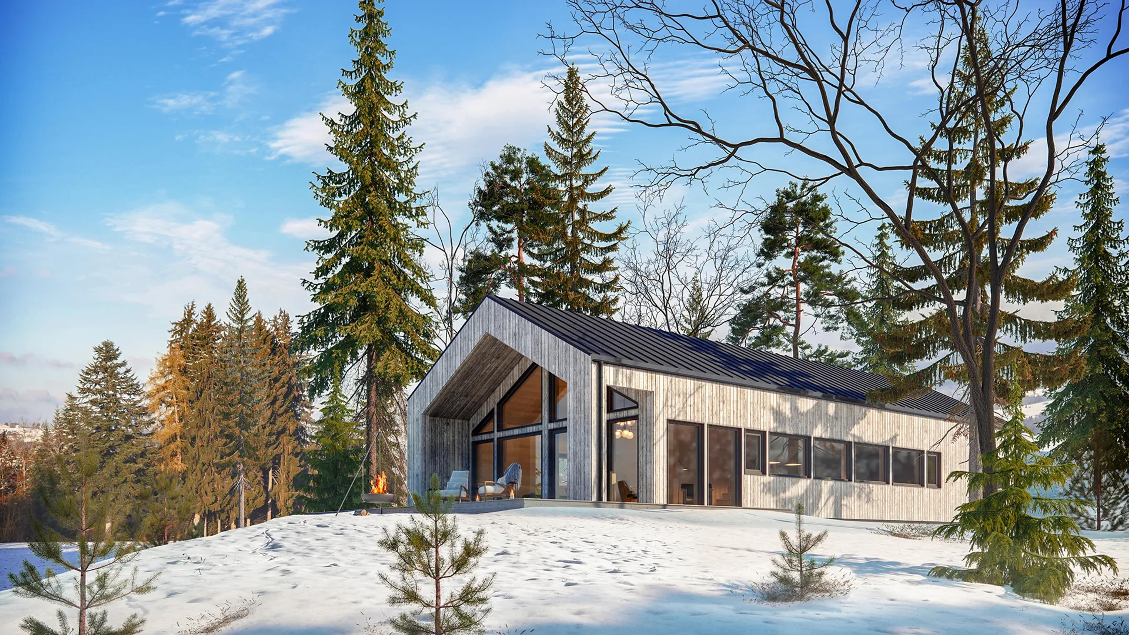 Hytte Trysil 2 - moderne stor hytte i vintertema