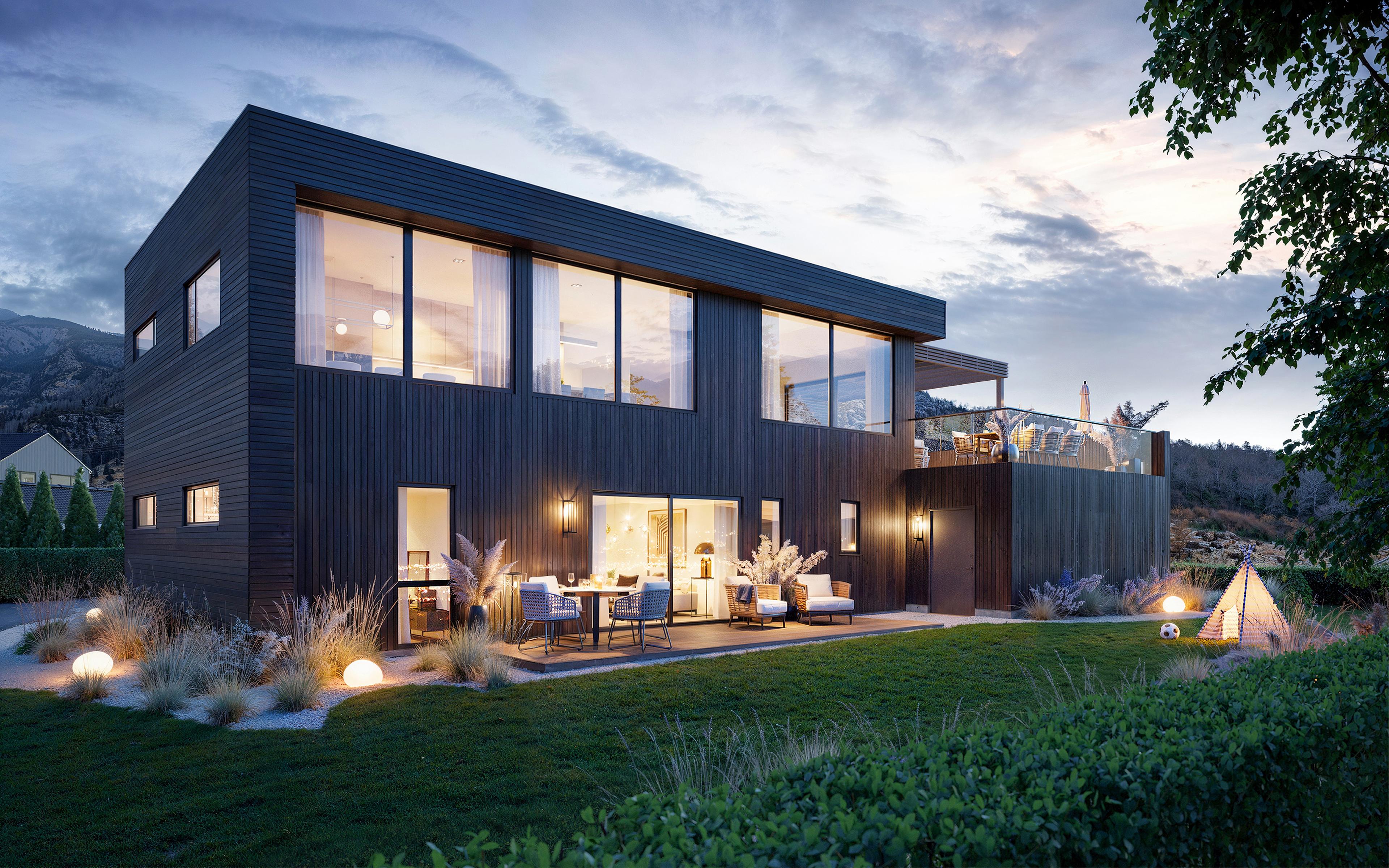 Ny enebolig i populære Skarbekken