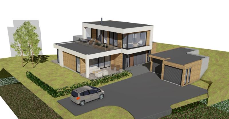 Ny arkitekttegnet enebolig på fantastisk utsiktstomt