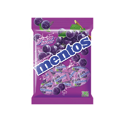 Mentos Grape 36p Bag