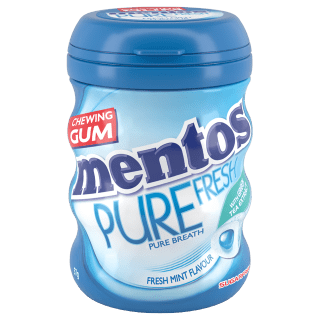 Mentos Pure Fresh Gum Fresh Mint Medium Curvy Bottle