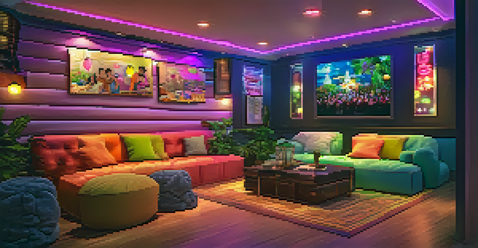 A lively private karaoke room in Pattaya, where friends are singing and enjoying each other's company.