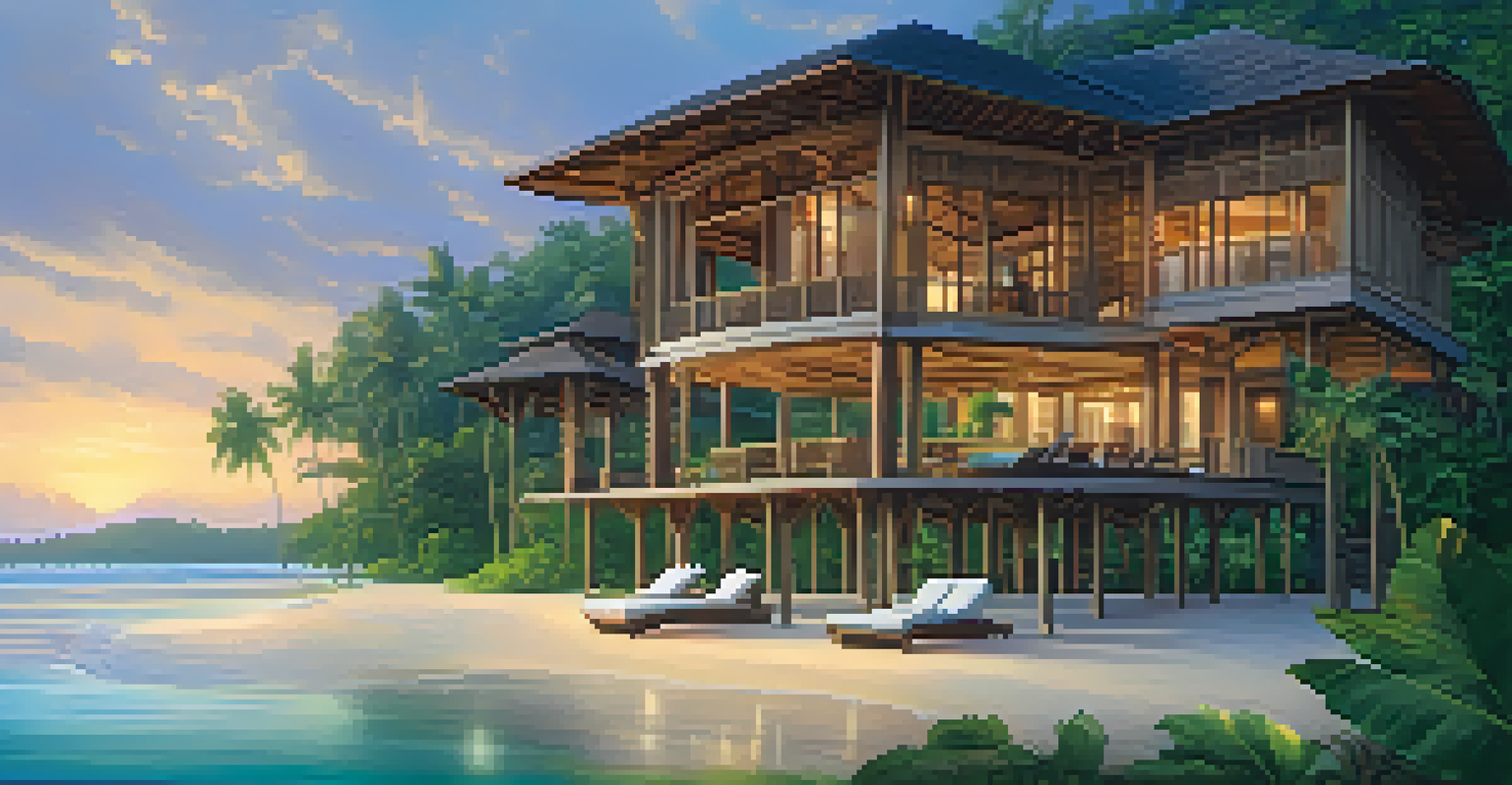 A luxurious villa surrounded by rainforest on Koh Kood with an infinity pool and a sunset view.