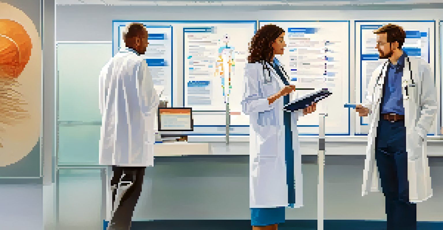 A healthcare professional discussing travel vaccinations with a traveler in a modern clinic setting.