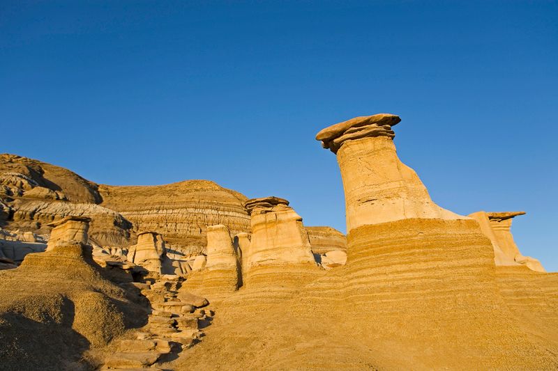 Hoodoos in the Alberta badlands near Drumheller