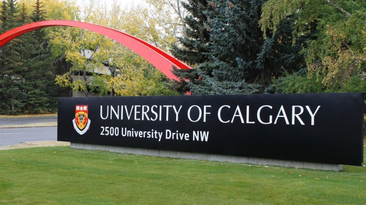 The University of Calgary entrance sign