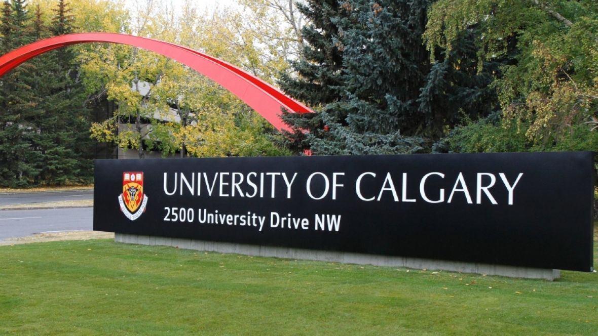 The University of Calgary entrance sign