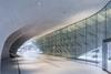 Lobby with interior veil