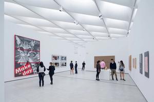 Gallery featuring work by Barbara Kruger, Cindy Sherman, Richard Prince and Sherrie Levine