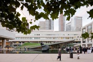 North Plaza with Reflecting Pool and Hypar Pavilion