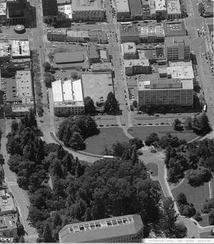 Bird's eye view from east