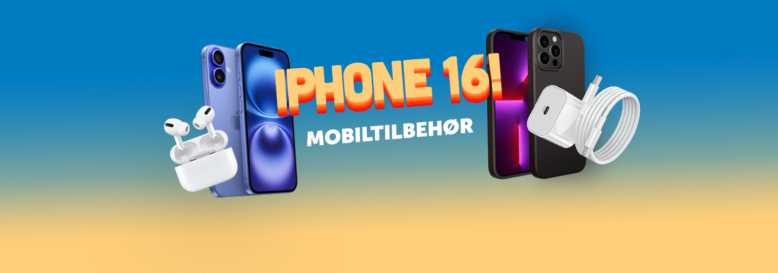 iPhone 16 mobiltilbehør