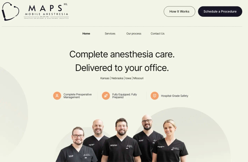 Mobile Anesthesia Group example
