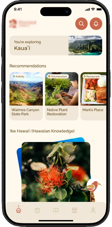 Travel Mobile Application example