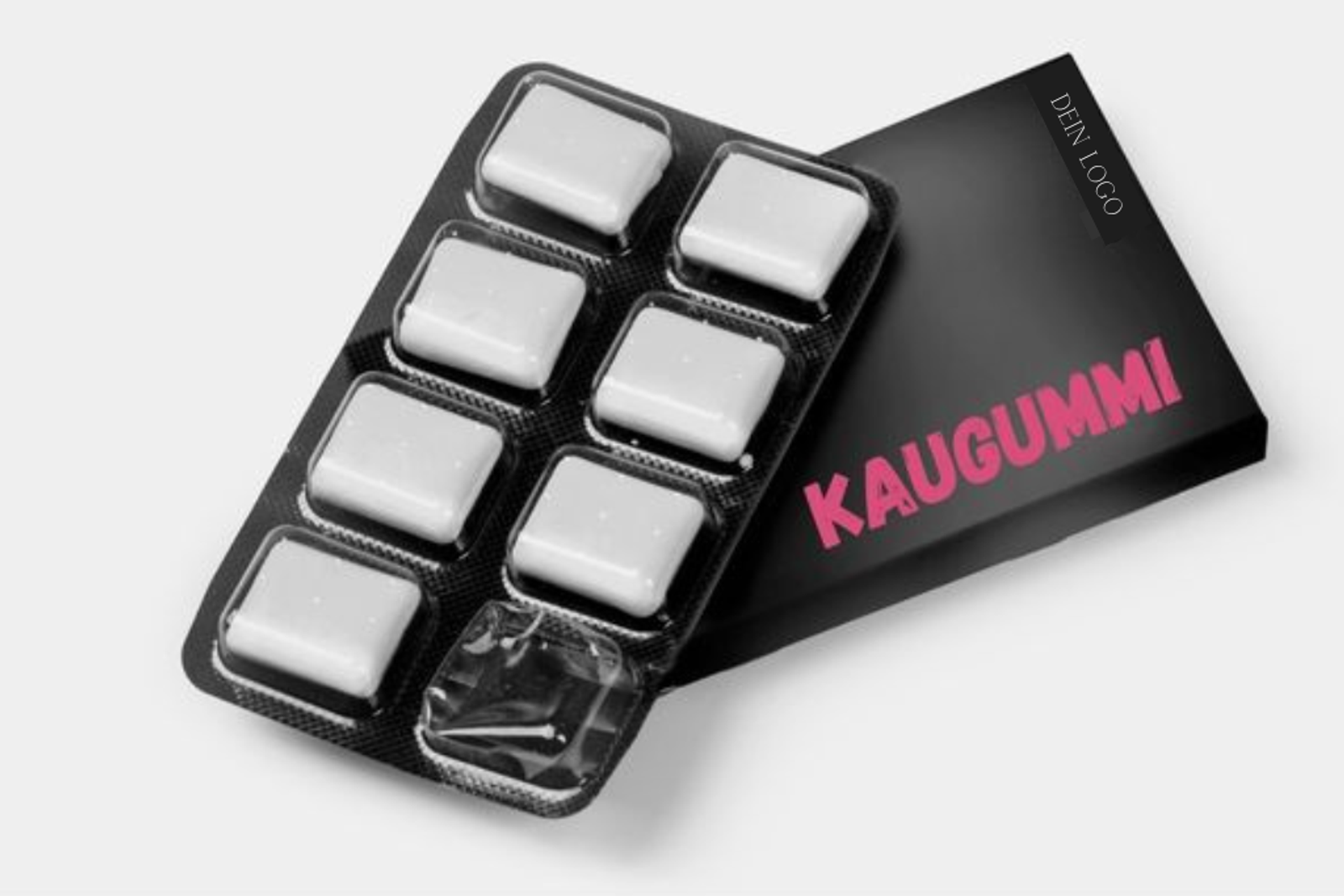 Essbare werbeartikel kaugummi mit branding personalsierte verpackung twing
