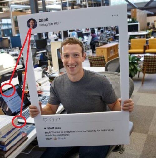 Mark Zuckerberg Webcam Cover bzw. Abdeckung twing
