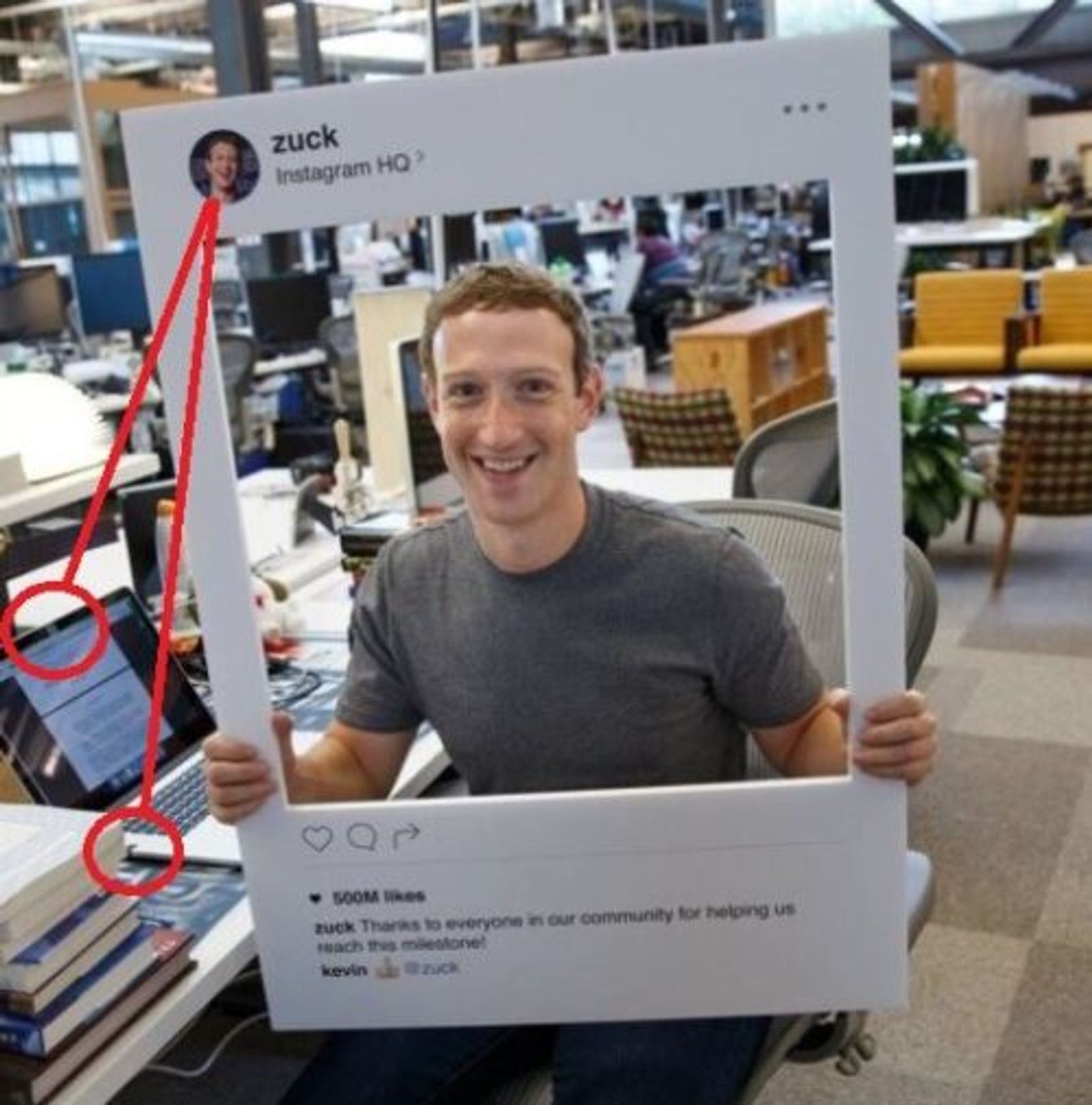 Mark Zuckerberg Webcam Cover bzw. Abdeckung twing