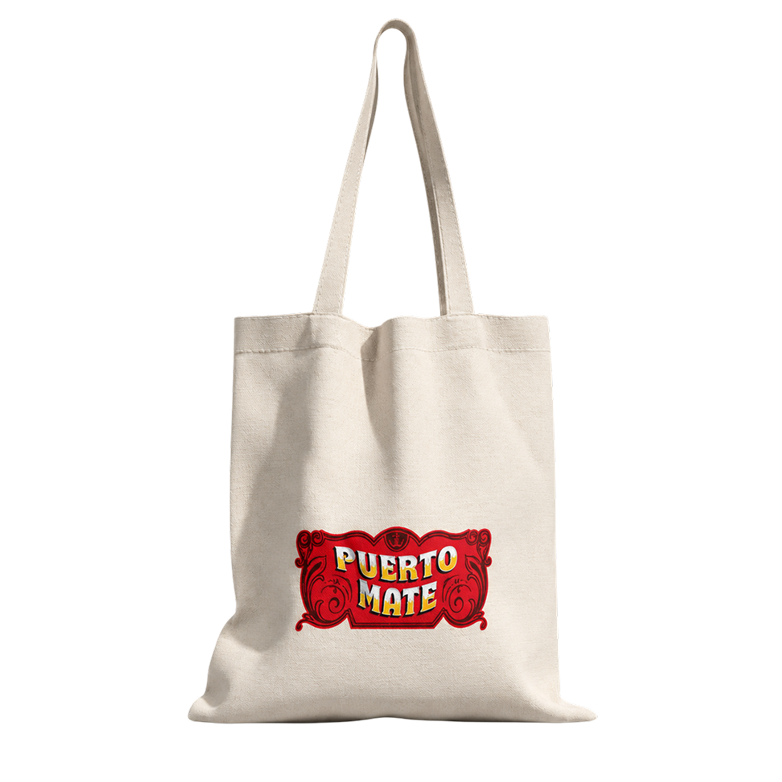 Jutetasche bedruckt von Twing mit Puerto Mate Logo