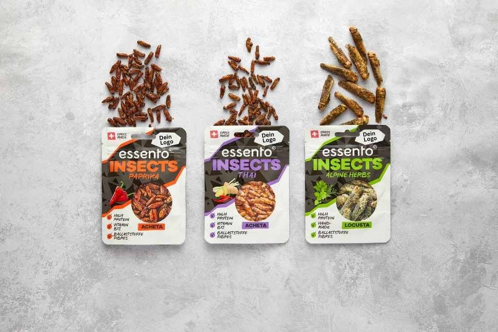 Essbare Insektensnacks Giveaway gebrandeter Werberartikel ungewoehnlich