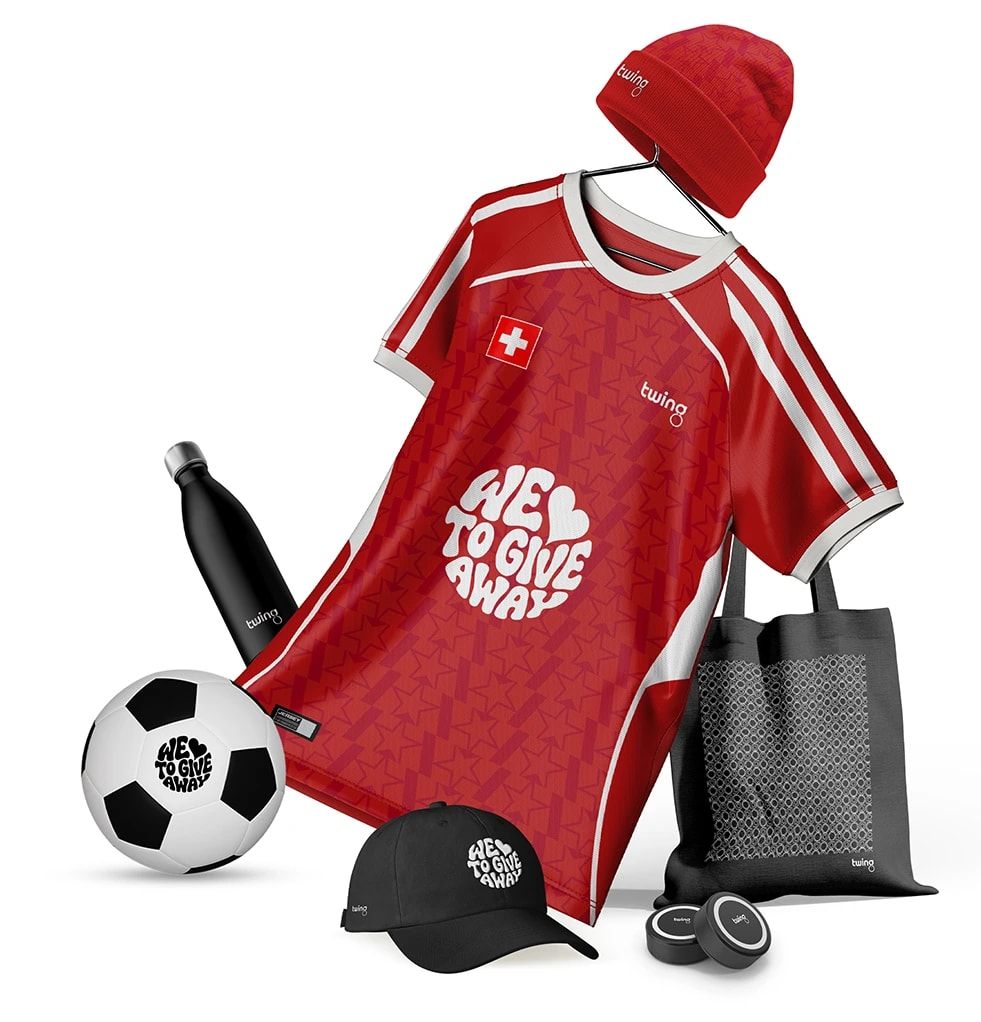 Articles publicitaires du Mondial – faire imprimer des articles pour supporters de qualité, Twing Zoug