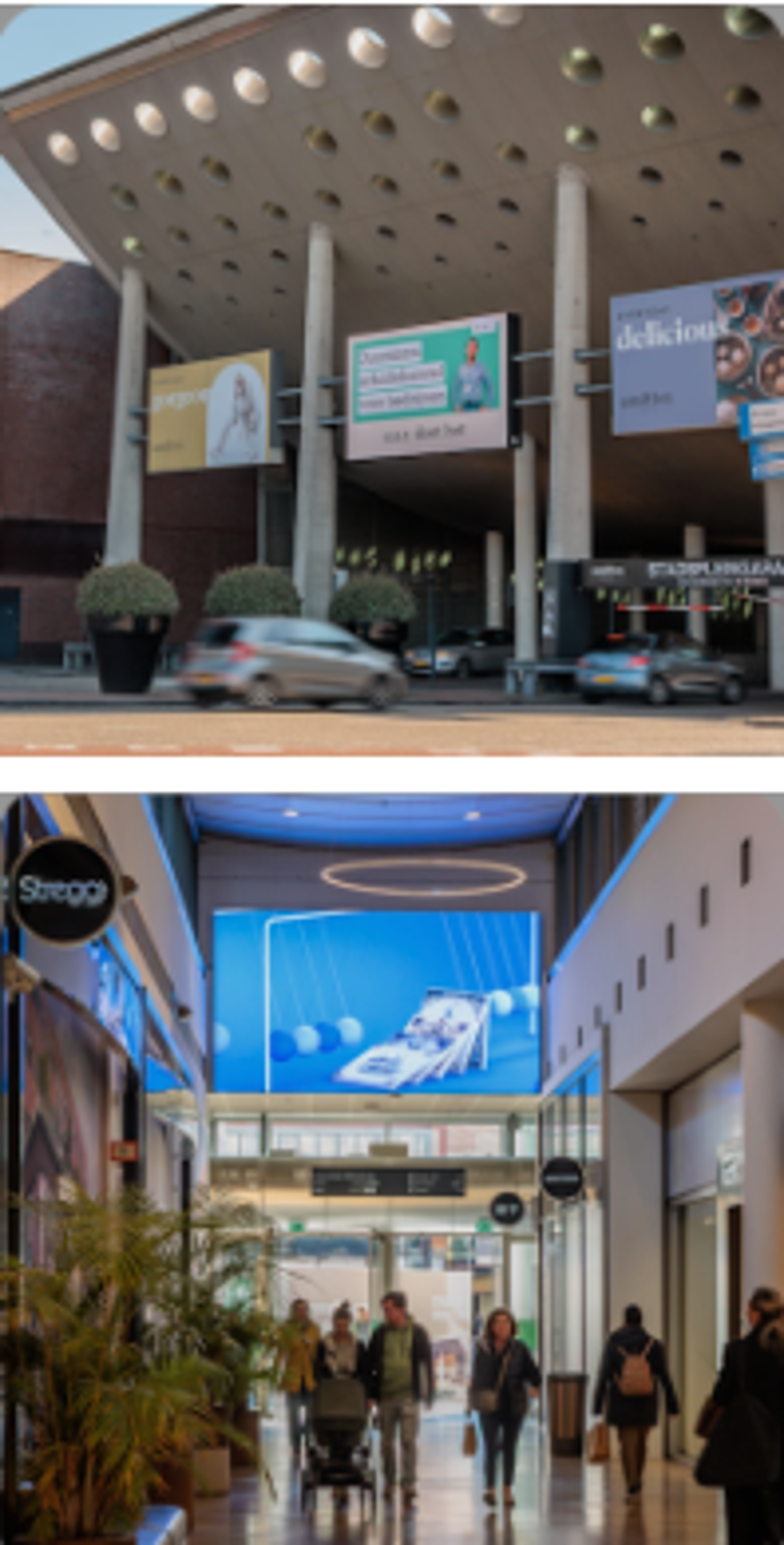 digital screens in Stadshart Amstelveen