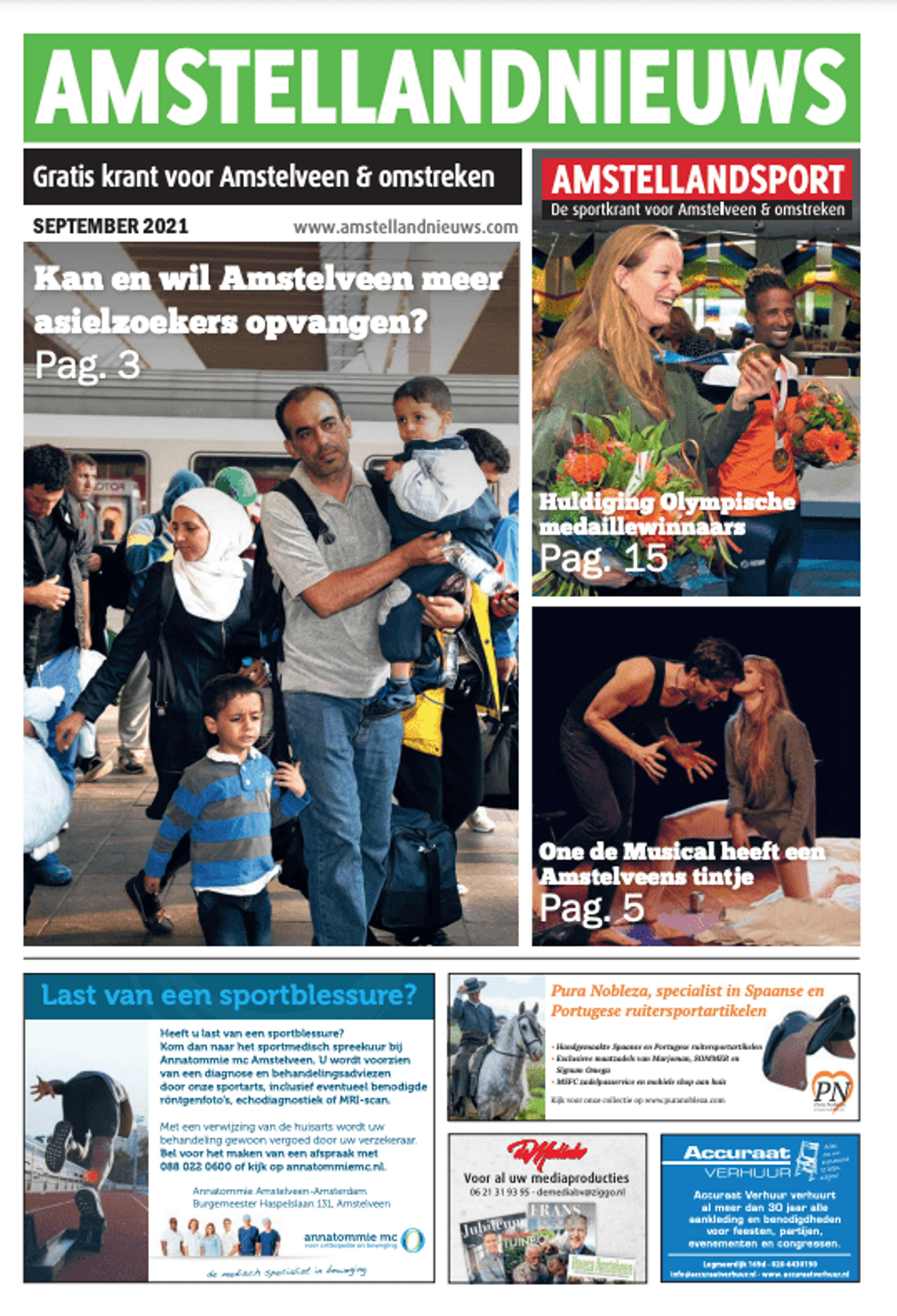 Nieuwe gratis krant in Amstelveen: AmstellandNieuws