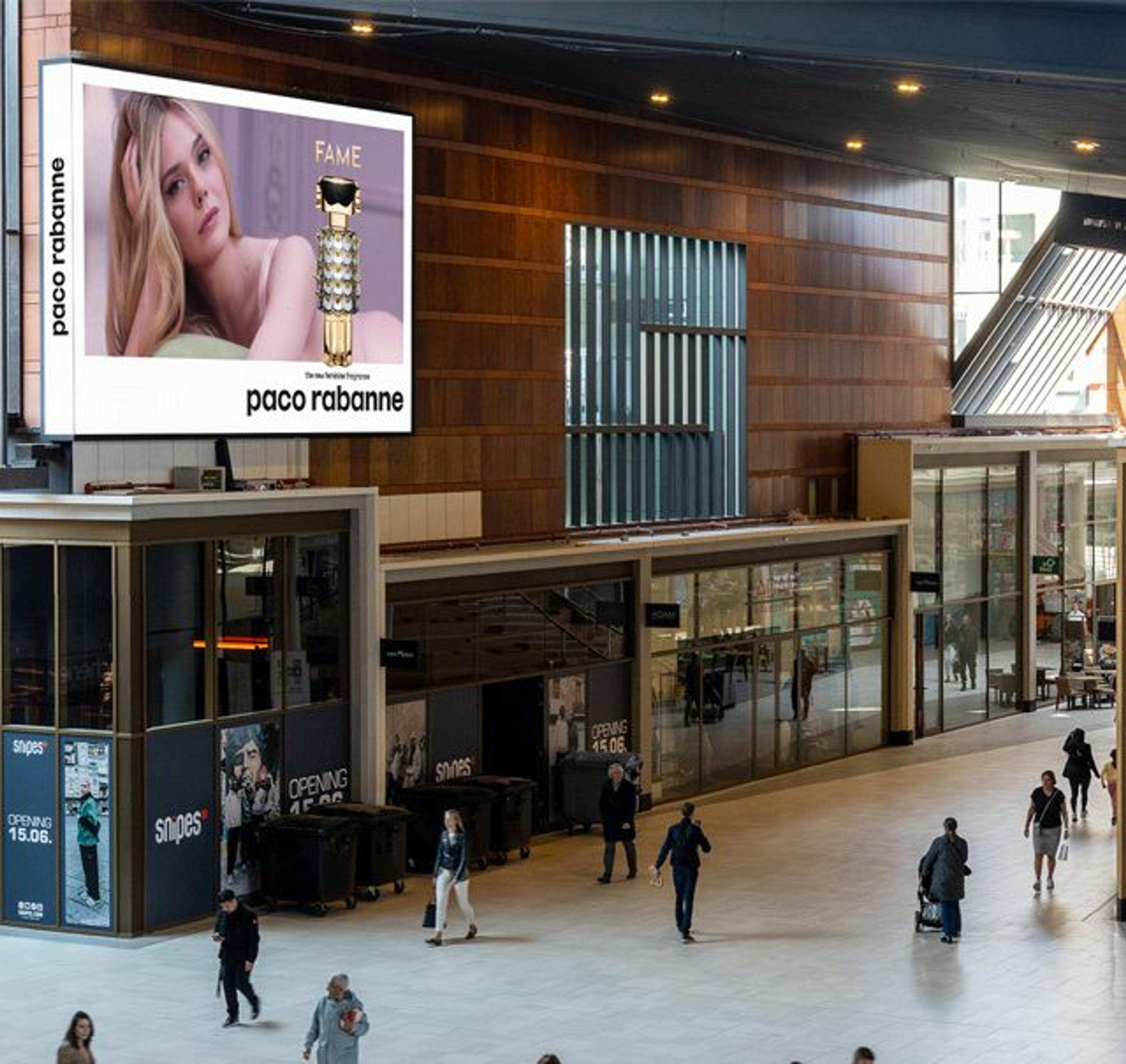 Ocean Outdoor voegt grote digitale schermen toe aan het netwerk Wereldhave Shopping Center