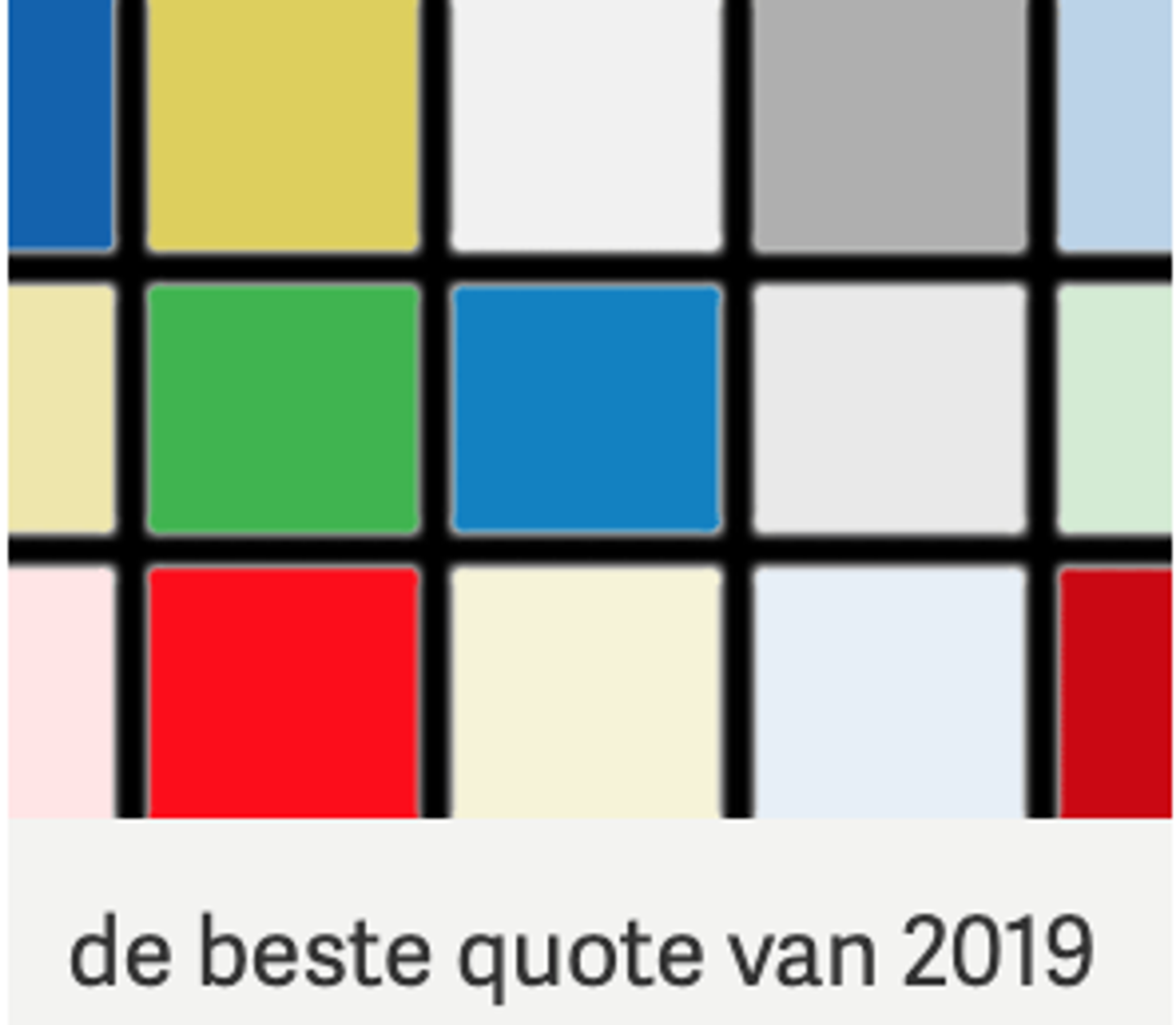 De winnaar van de favoriete quote van 2019 is bekend!