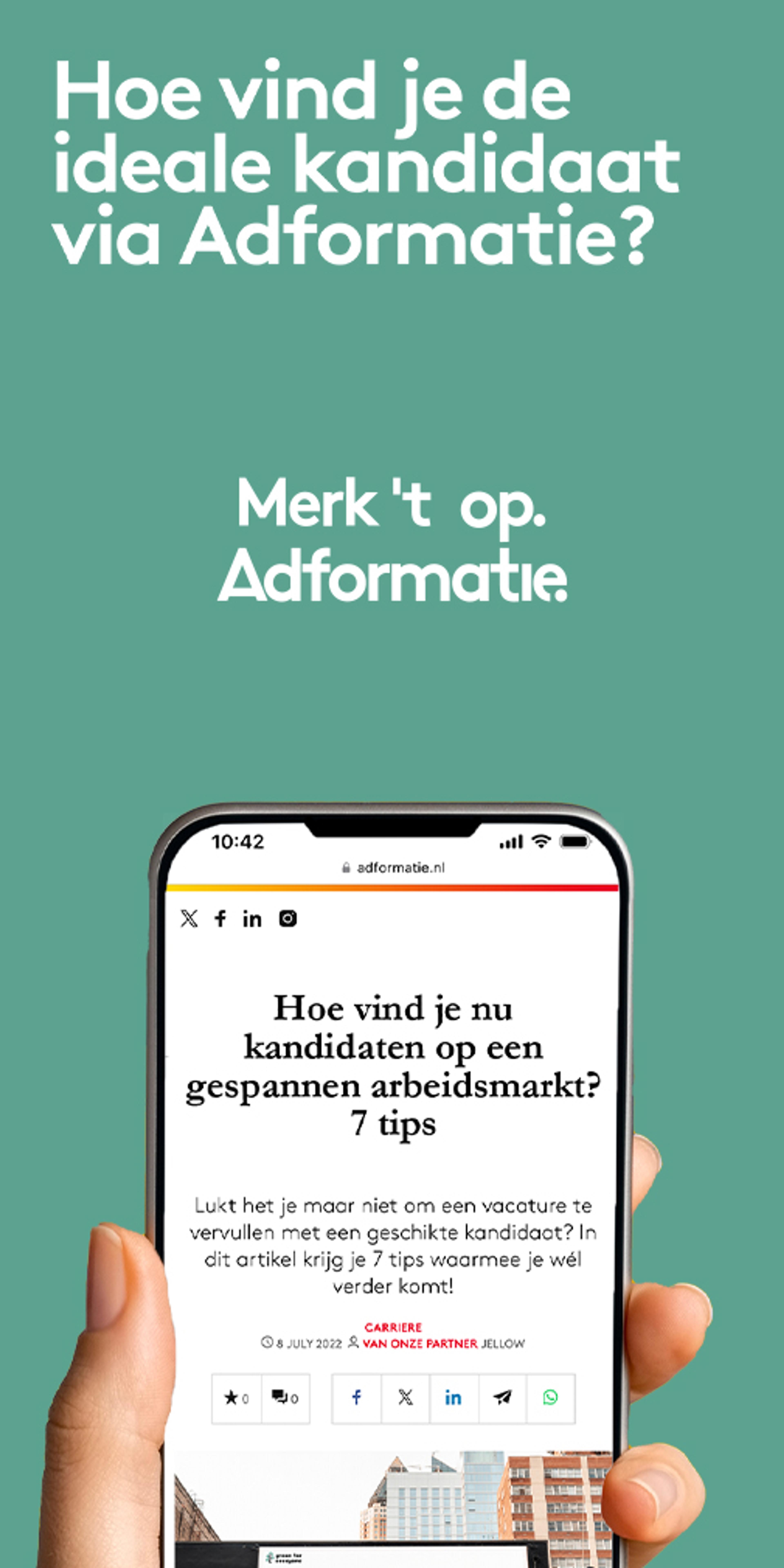 Plaats nu je vacature op Adformatie