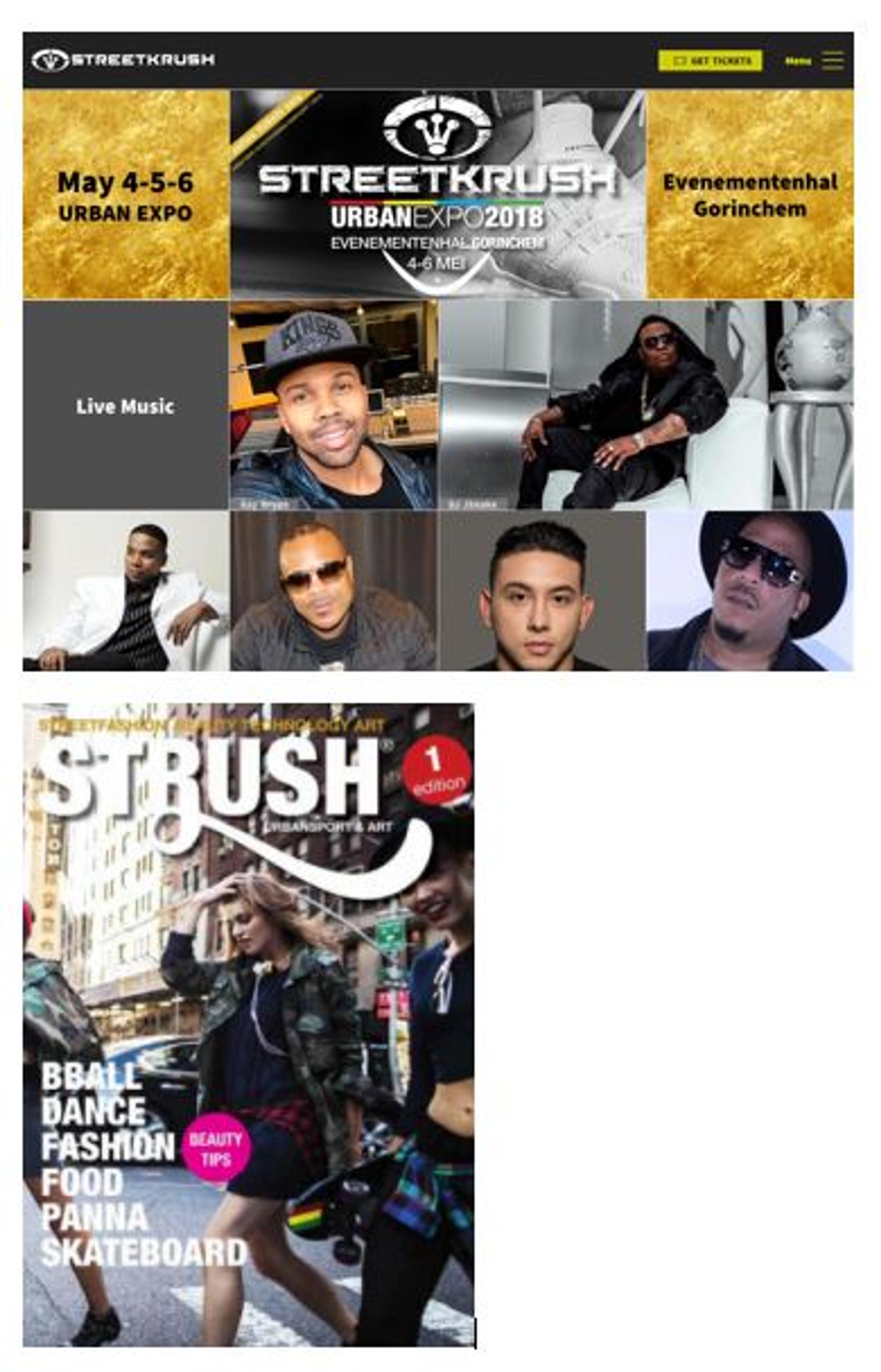 Nieuw urban event 'StreetKrush' en magazine 'Strush'