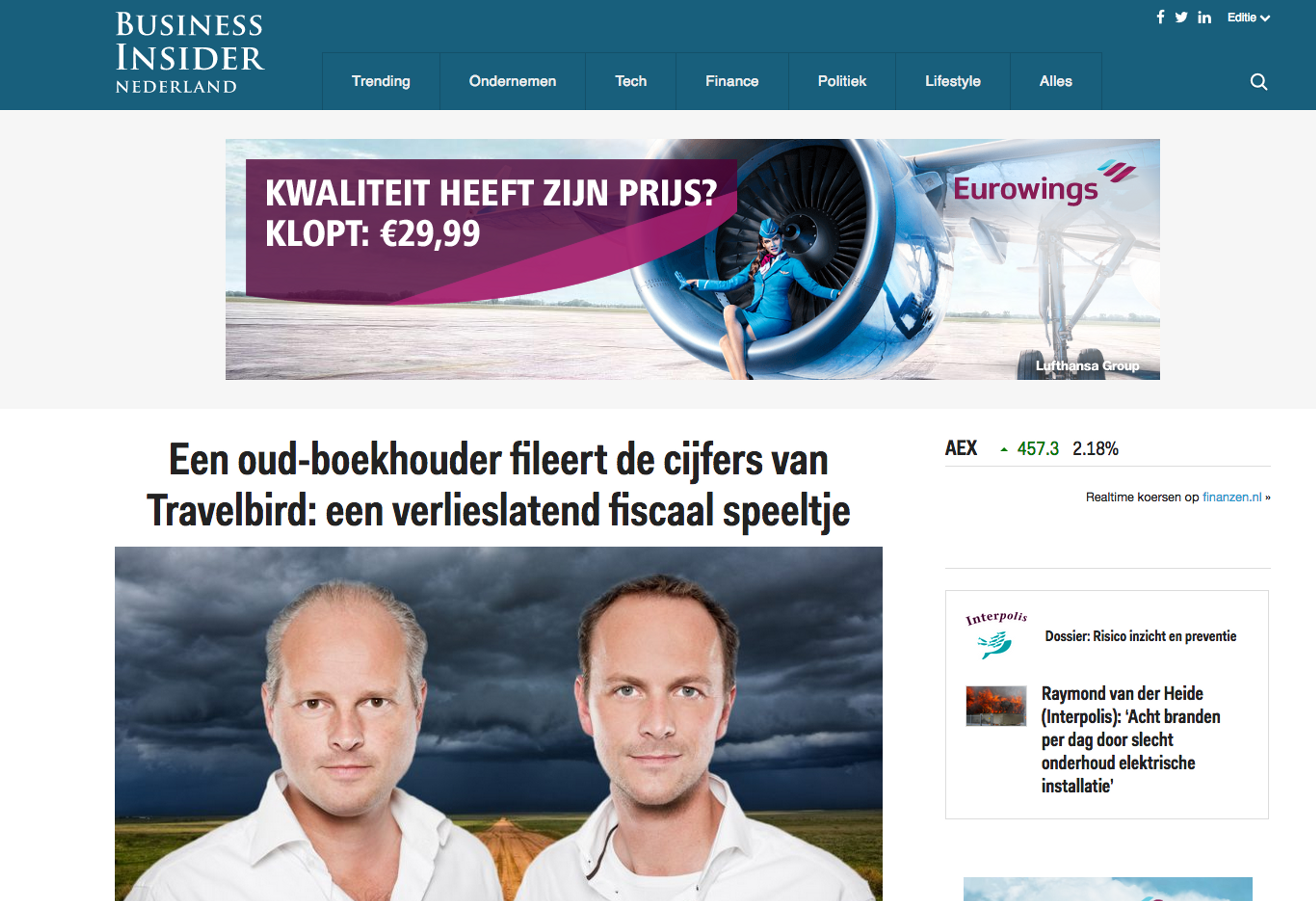 Business Insider van start in Nederland