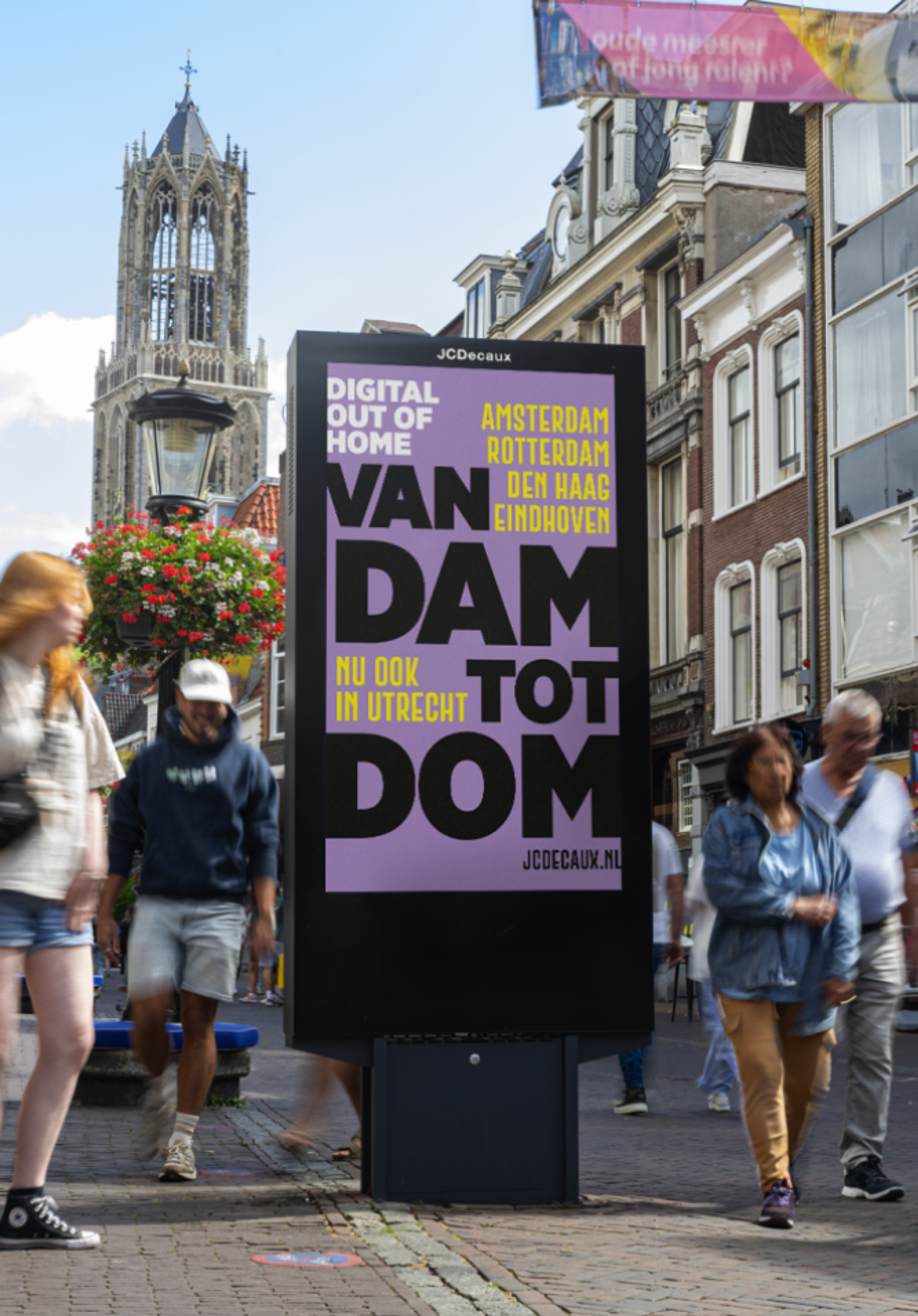 JCDecaux voegt Utrecht toe aan digitaal netwerk