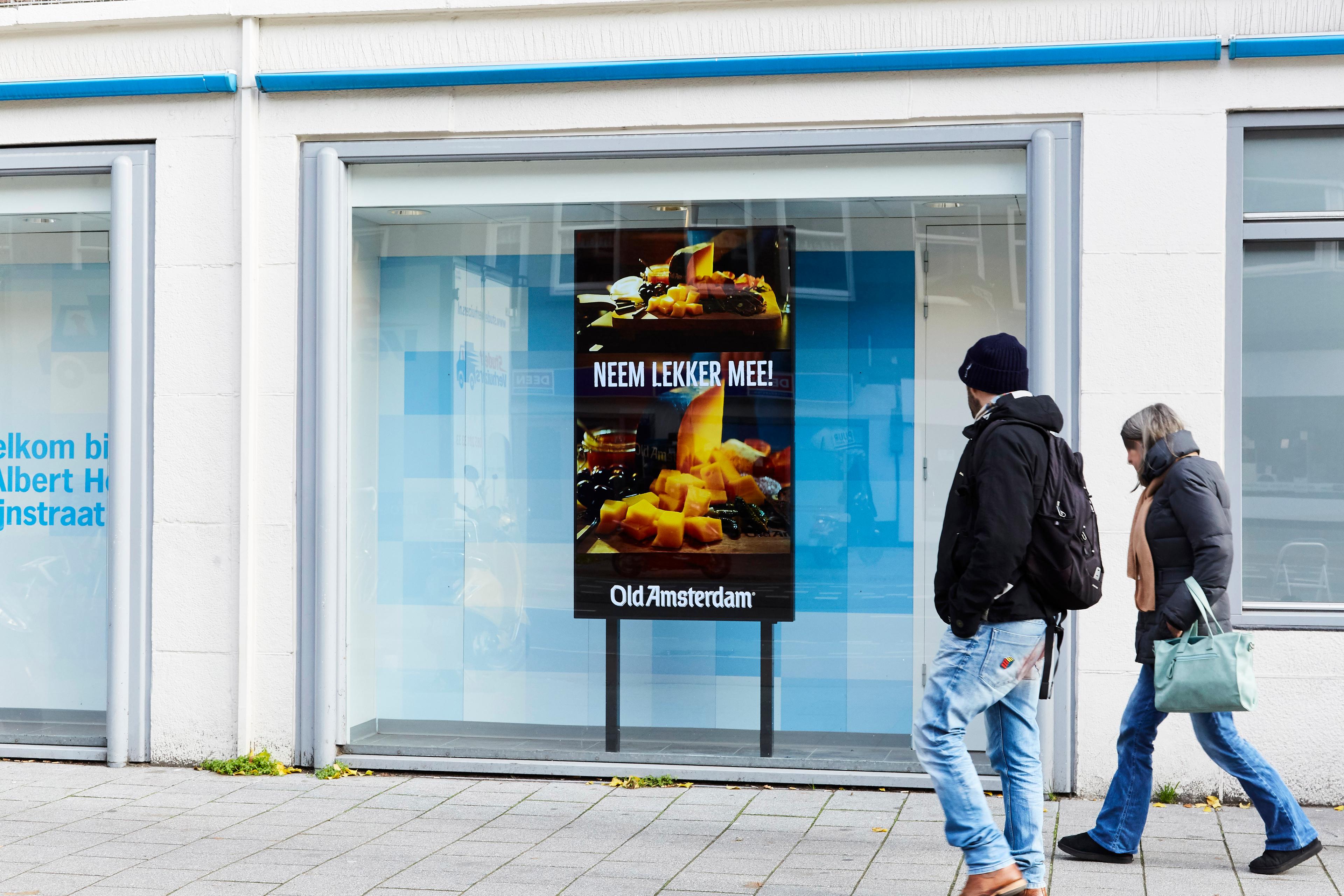 DOOH in winkelpuien Albert Heijn