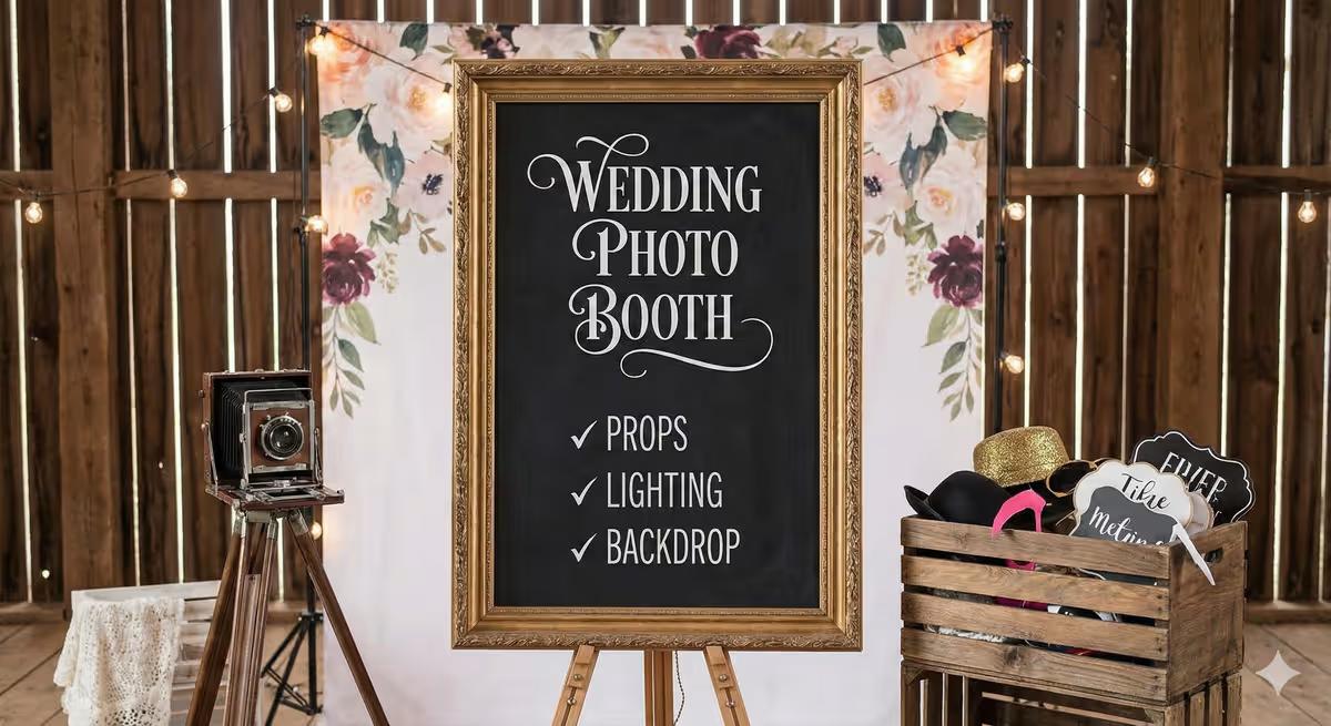 What should you include in a wedding photo booth checklist so nothing looks “last minute”?