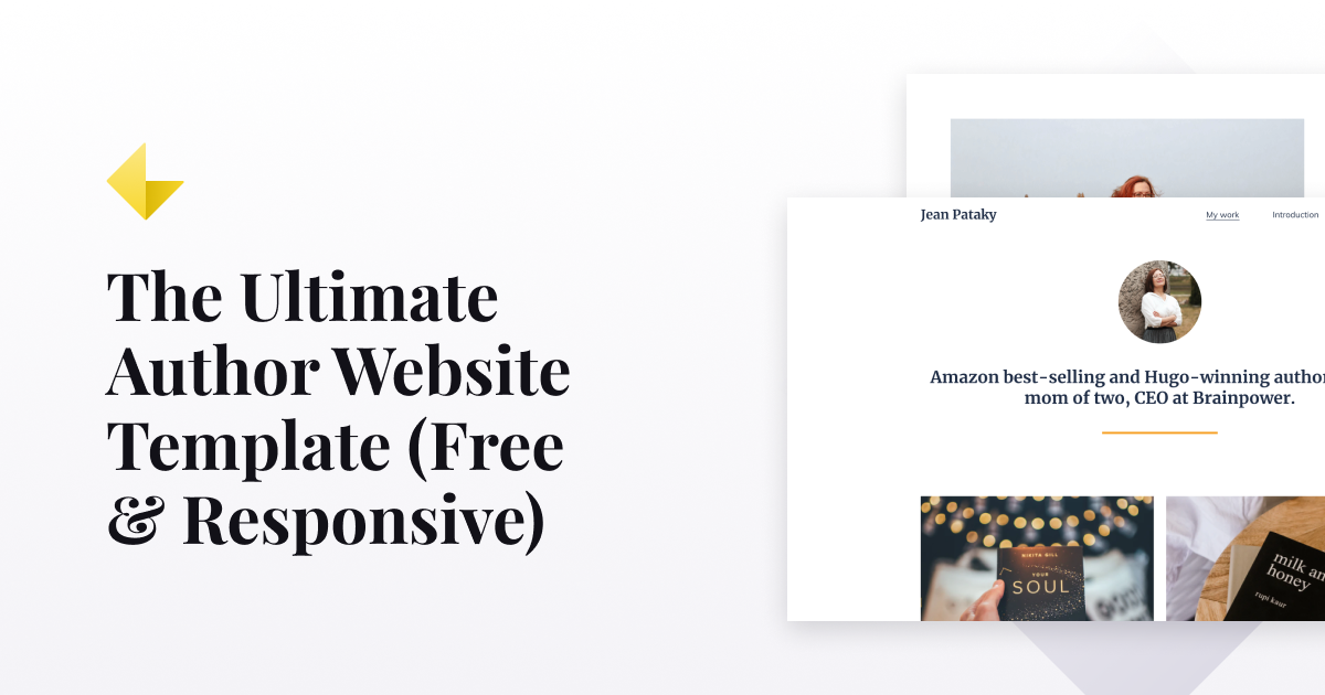 The Ultimate Author Website Template (Free Responsive)