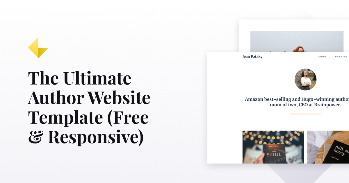 The Ultimate Author Website Template (Free & Responsive)