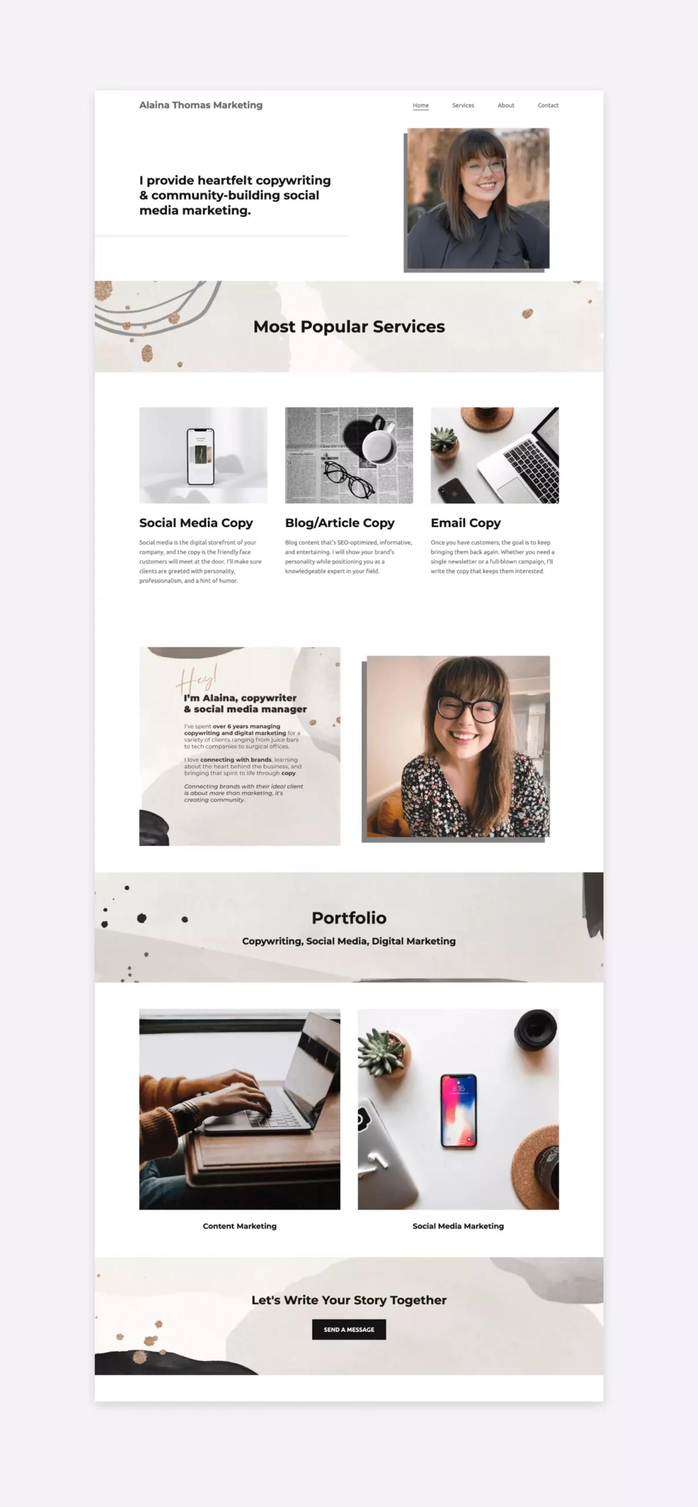 9 Great Copywriting Portfolio Websites [Inspiration Examples