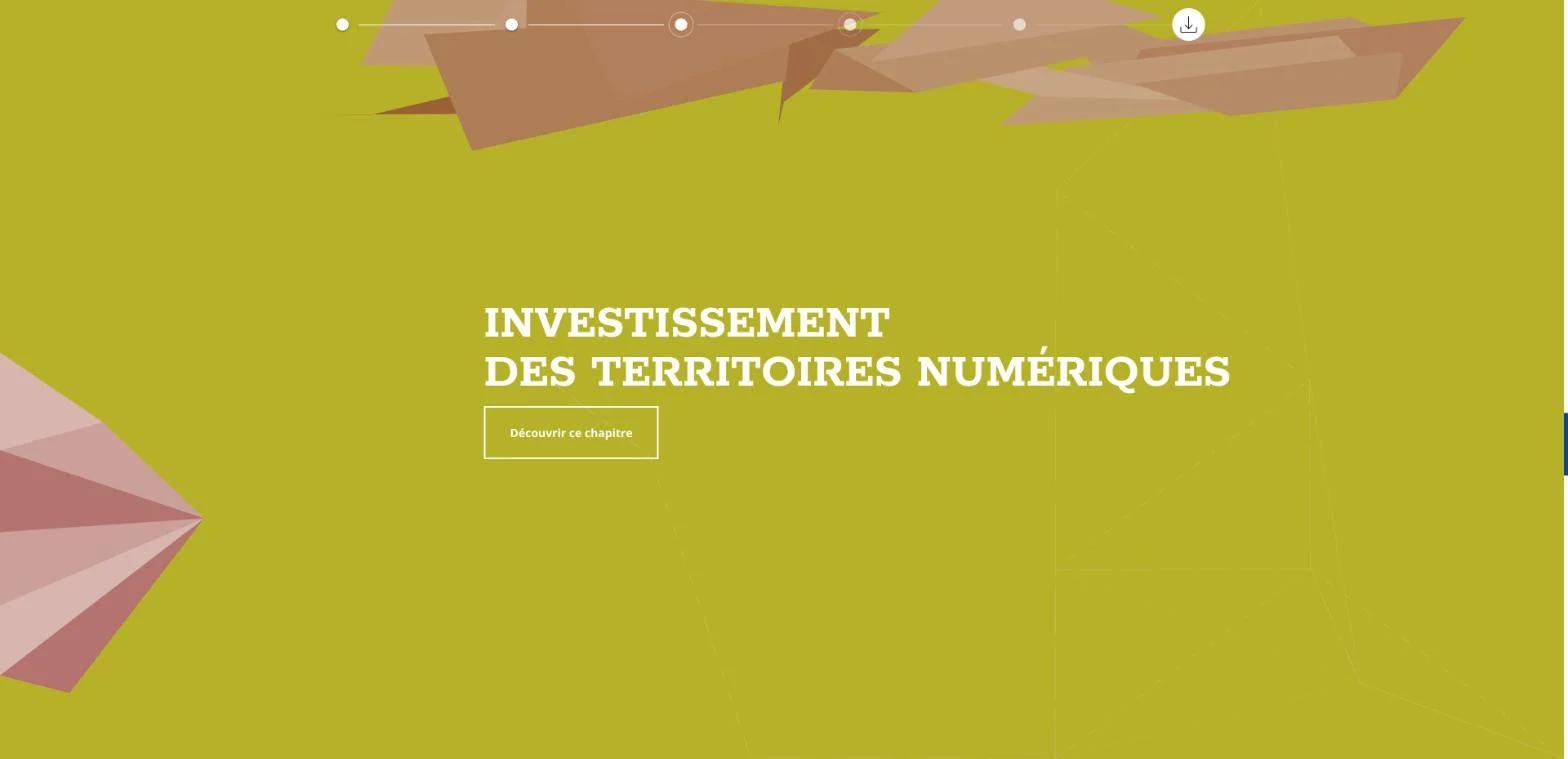 Rapport 2017 : ouverture du chapitre « Investissement des territoires numériques »