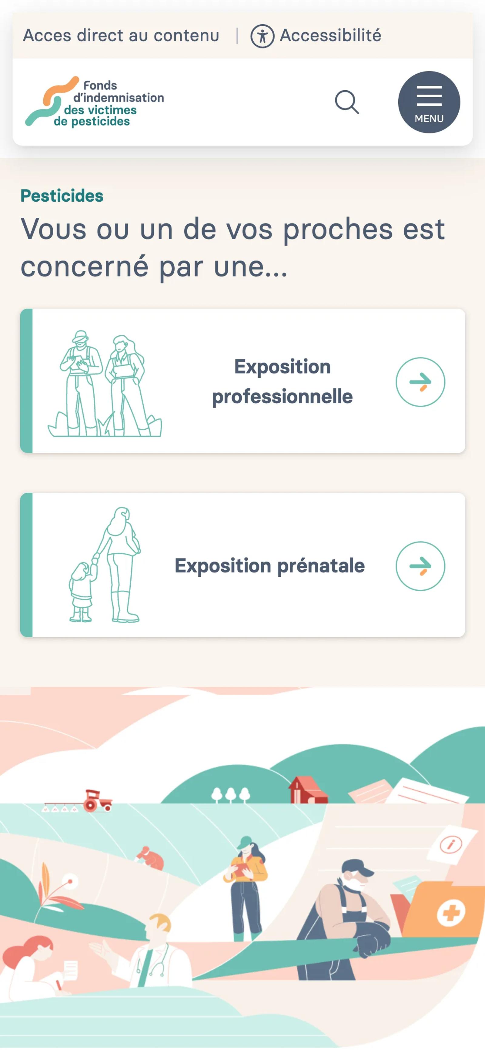 Version 2026 : page d’accueil sur mobile