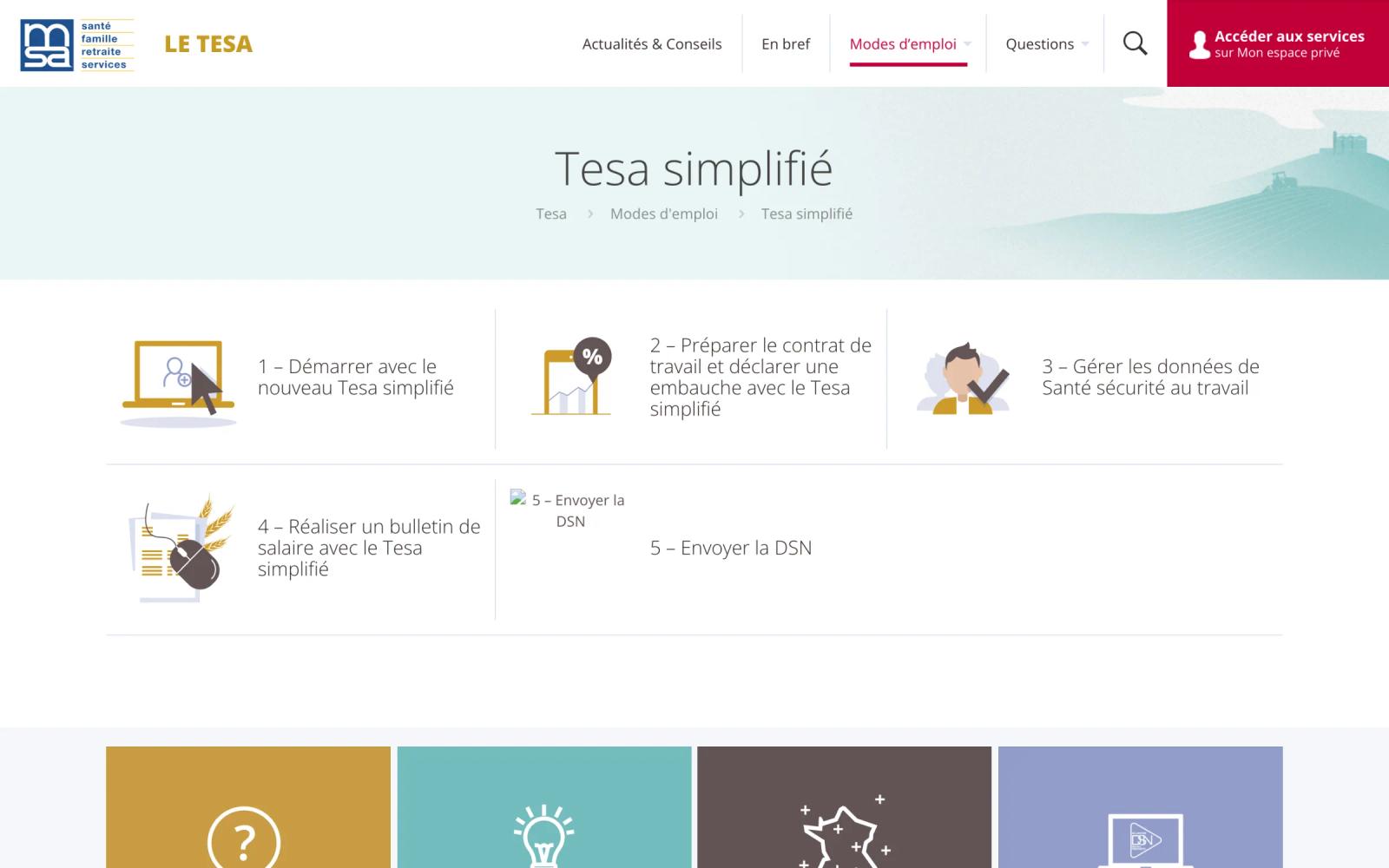 Mode d’emploi du TESA simplifié, étape par étape et illustré