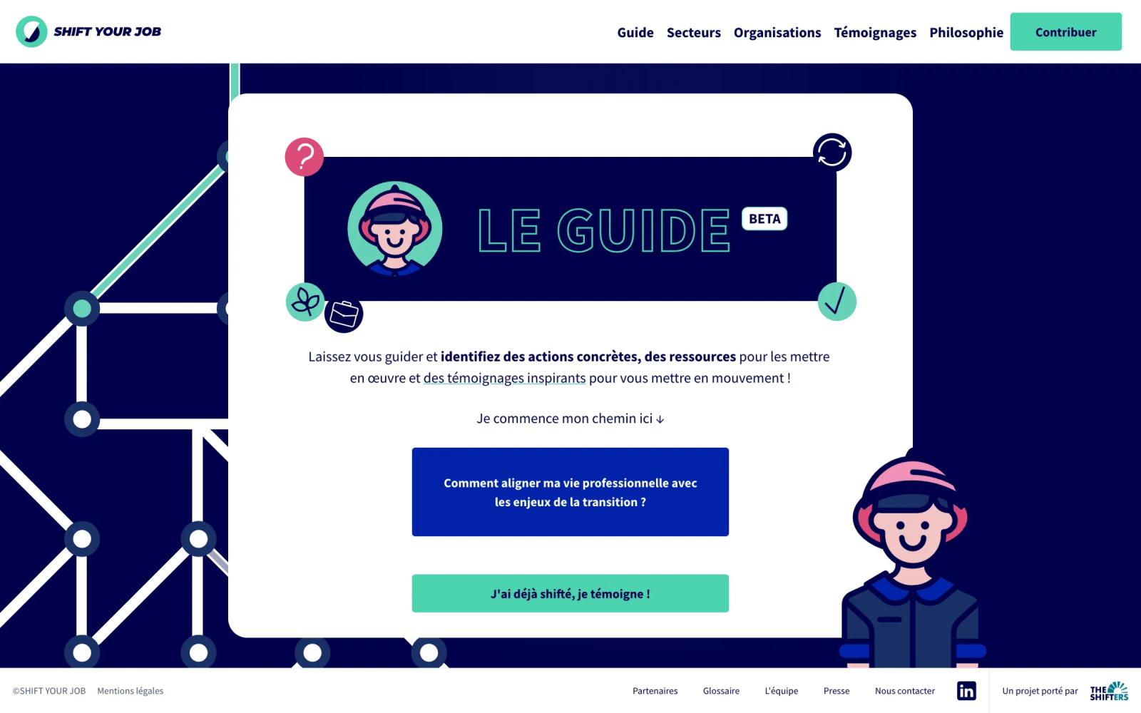 Le Guide : parcours illustré pour aligner sa vie professionnelle avec les enjeux de la transition