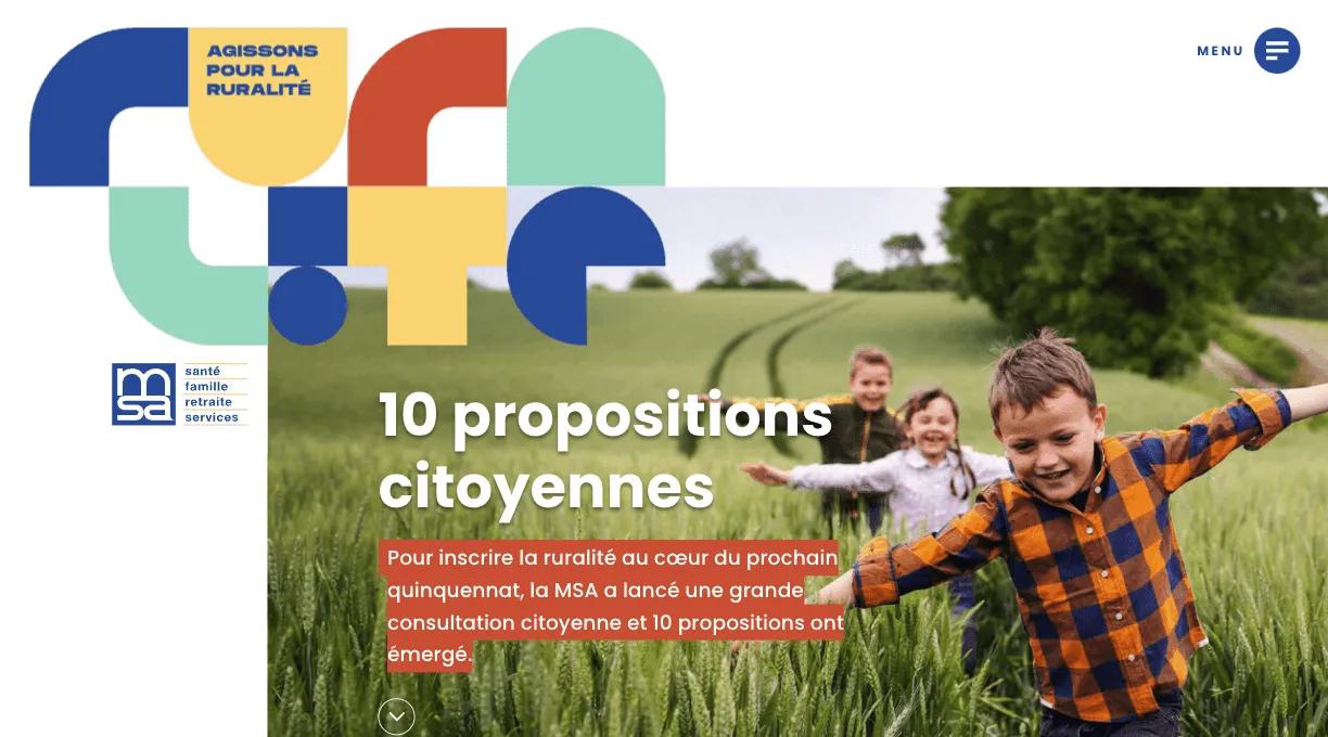 MSA — Agissons pour la ruralité — visuel 1