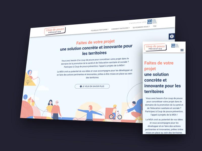Site MSA — Coup de pouce prévention sur ordinateur et sur mobile
