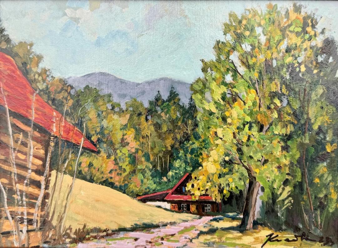 Pražmo — olej na sololitu
