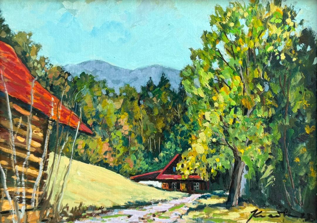 Pražmo — olej na sololitu